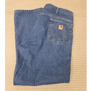 Carhartt Mens Jeans 42x30, B172 DST Flannel Lined Relaxed Fit Denim